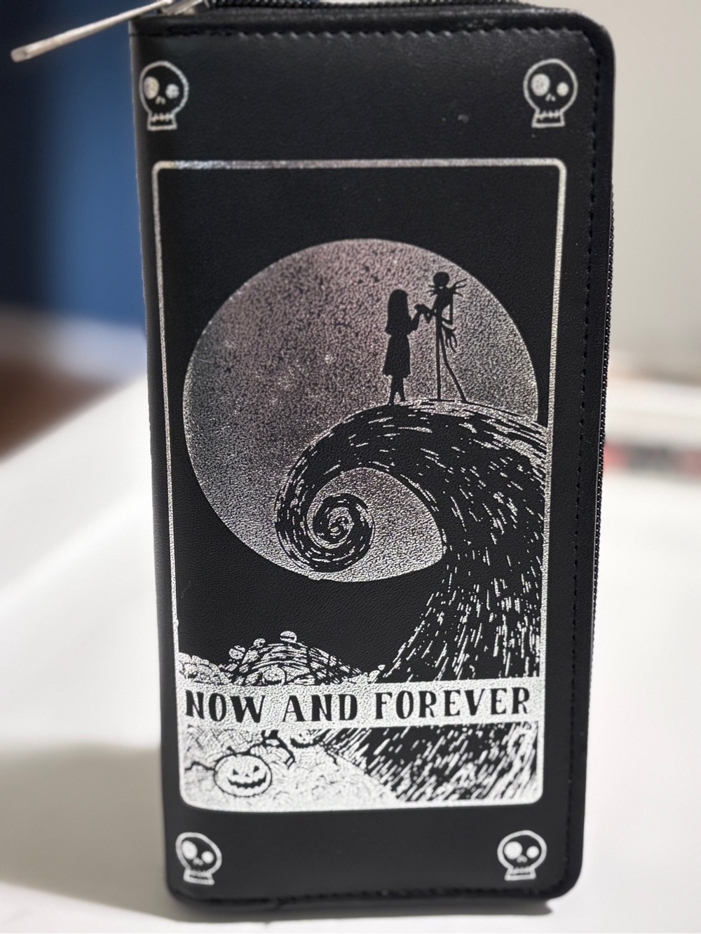 Nightmare Before Christmas Jack & Sally Now & Forever Zip Wallet Tim Burton